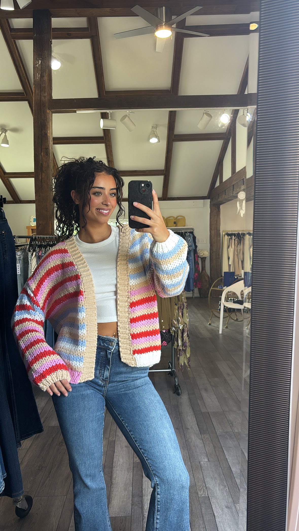 Melanie Multi Stripe Cardigan