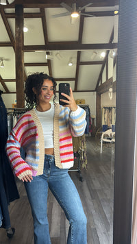 Melanie Multi Stripe Cardigan