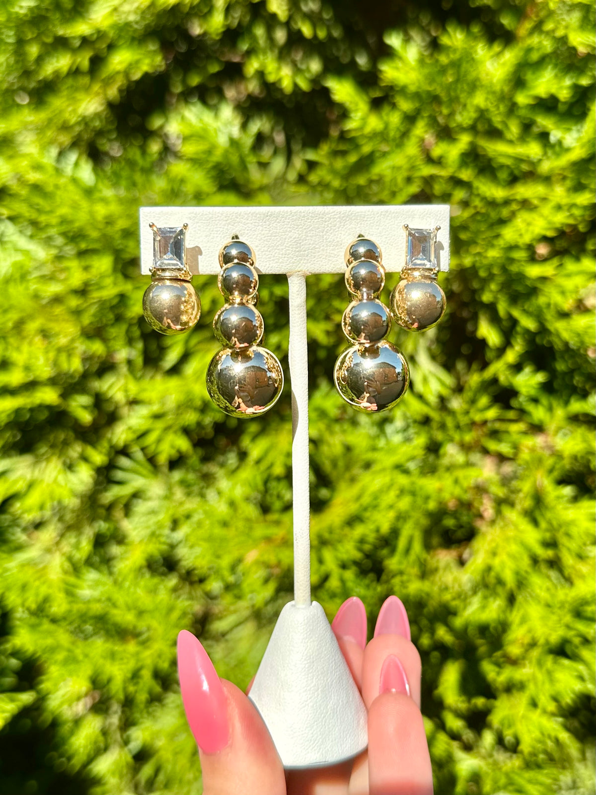 Large Ball Hoop Earring