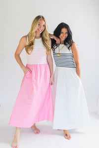The Poplin Stripe Edit Tank Dress
