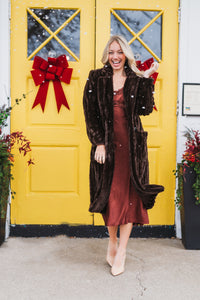 Bronze Whisper Satin Dress