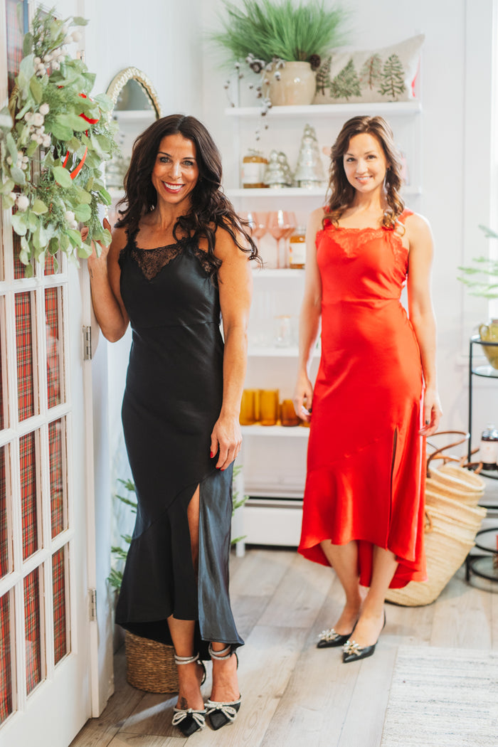 Last Night’s Satin Lace Dress