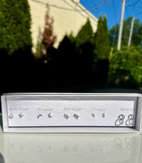 Silver Box Set 5 Earrings