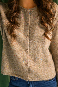 Carter Camel Cardigan