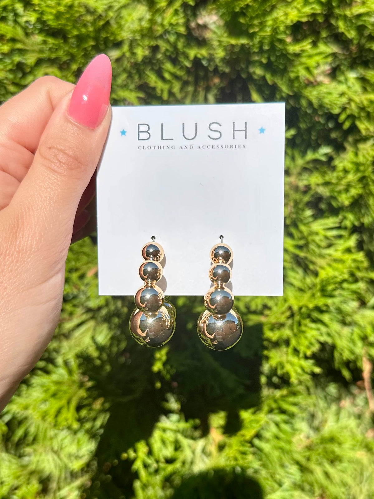 Large Ball Hoop Earring