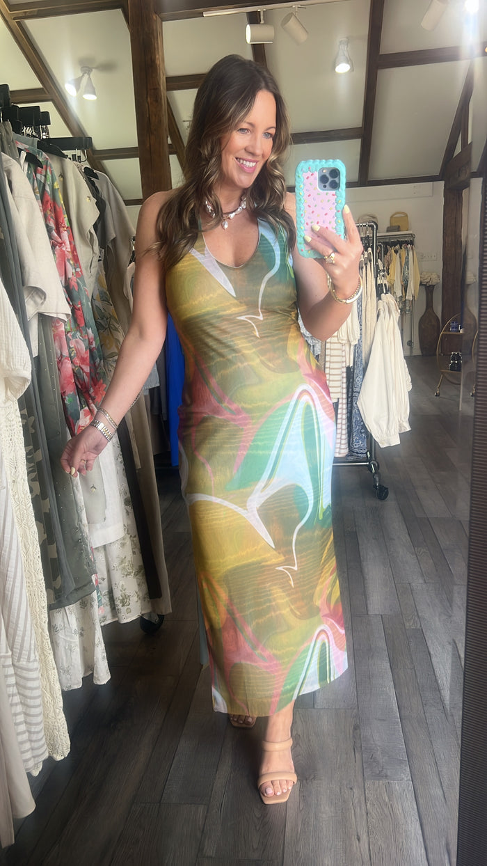 Jaslyn Dress Marble