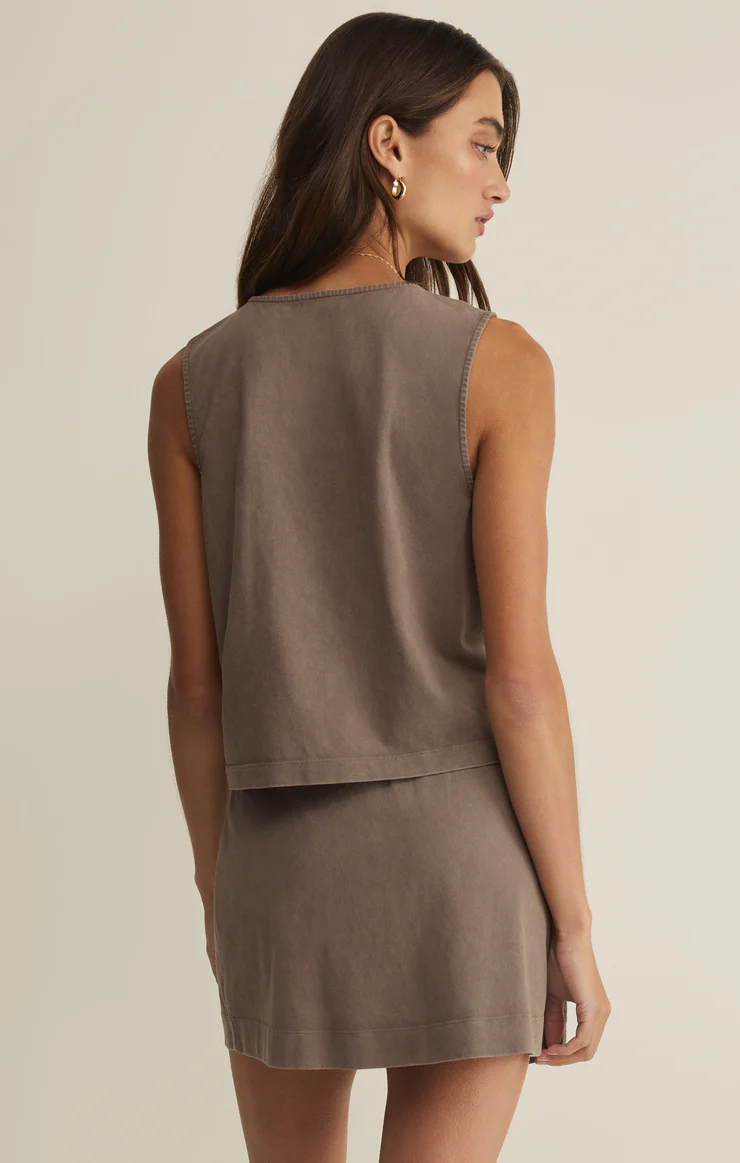 Noelle Jersey Top Perfectly Taupe