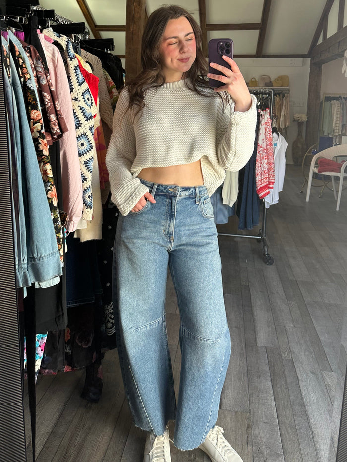 Just Black Barrel Jeans