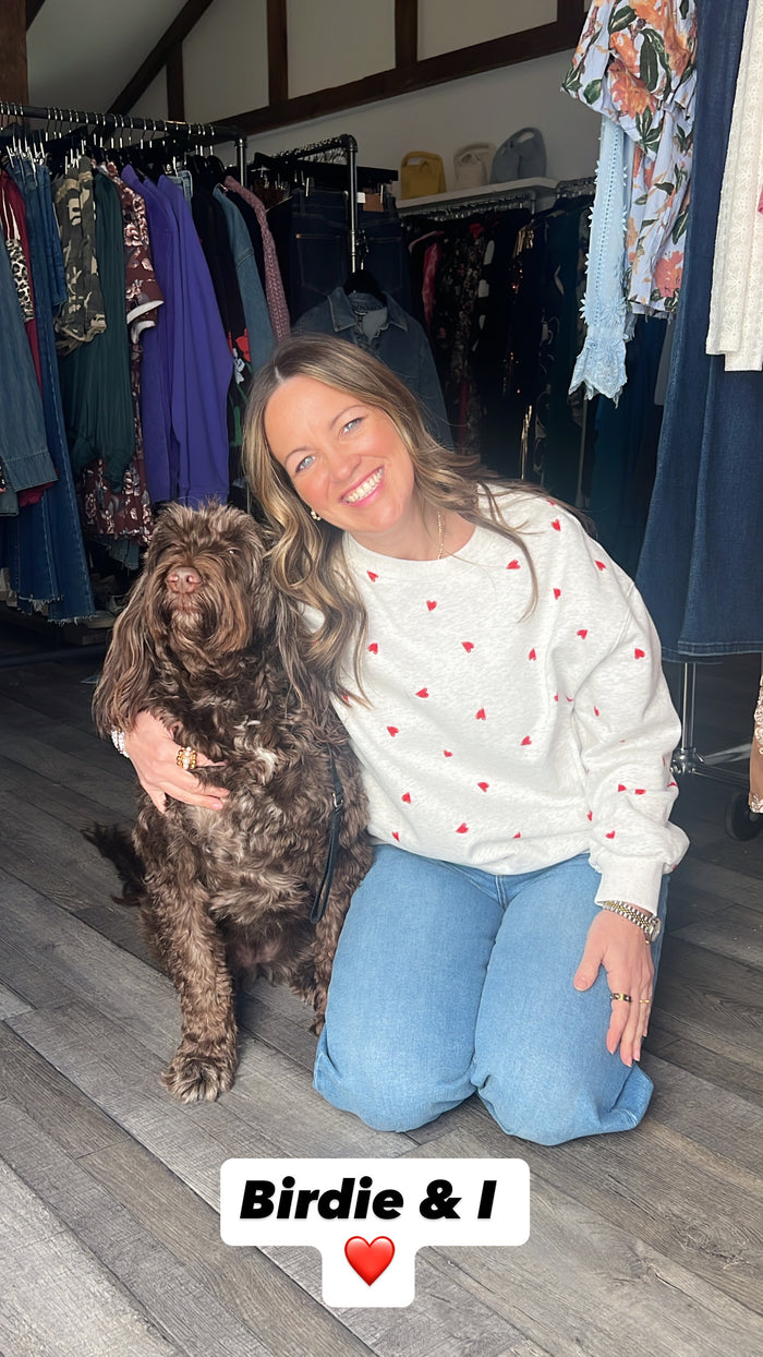 Grey Heart Sweatshirt