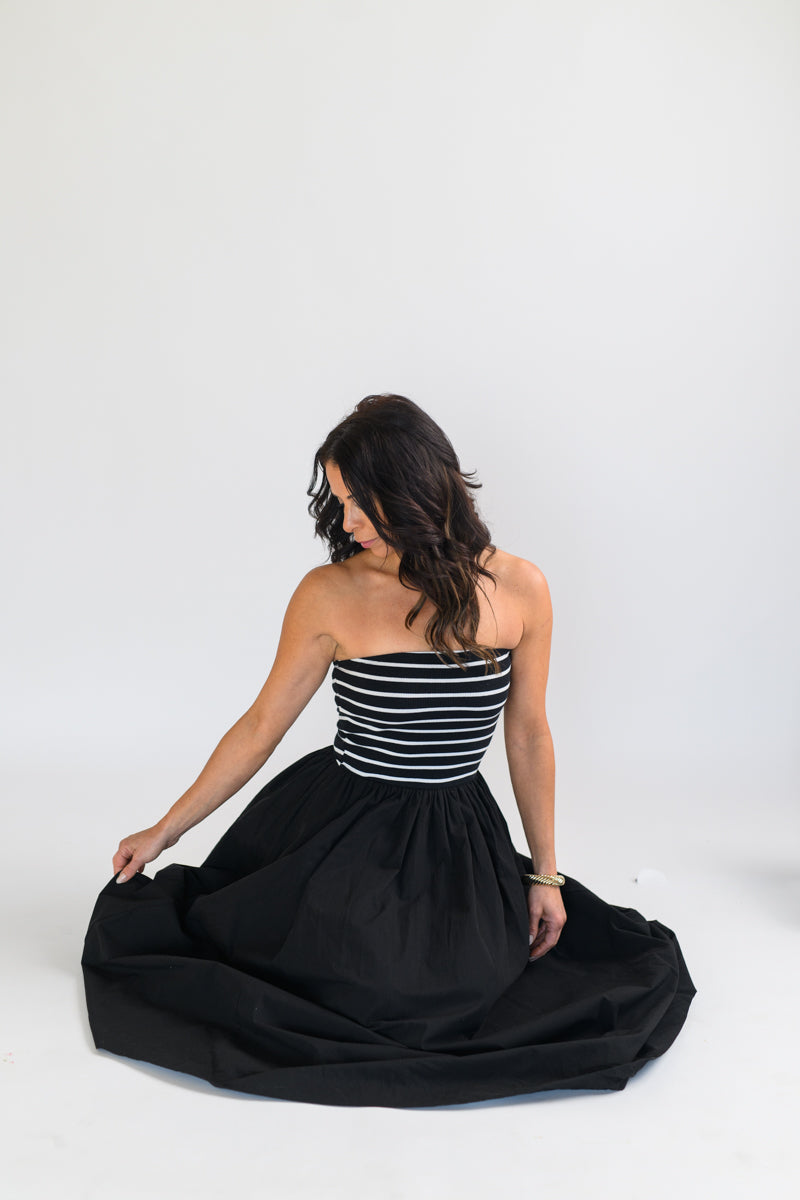 Jet Set Stripe Tube Dress