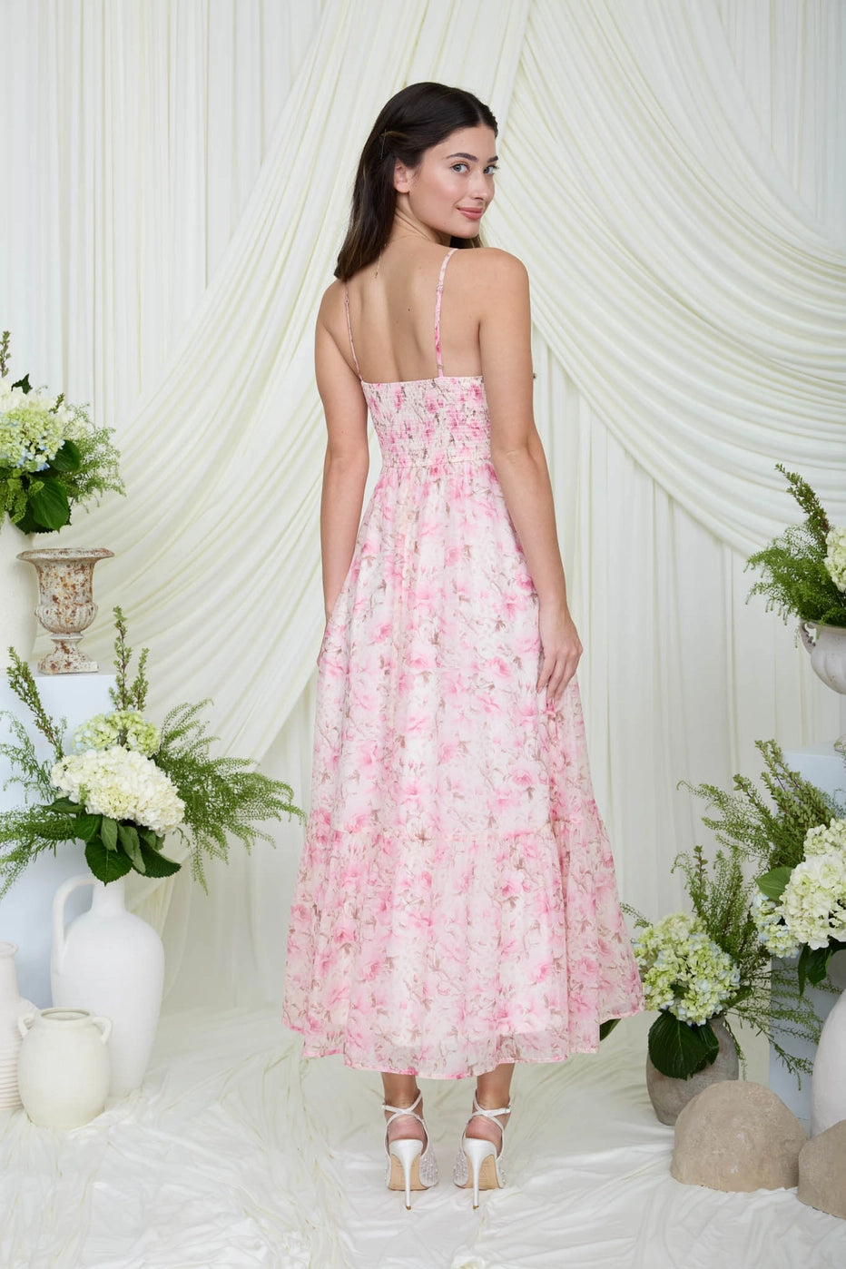 Lovergirl Petal Corset Midi Dress