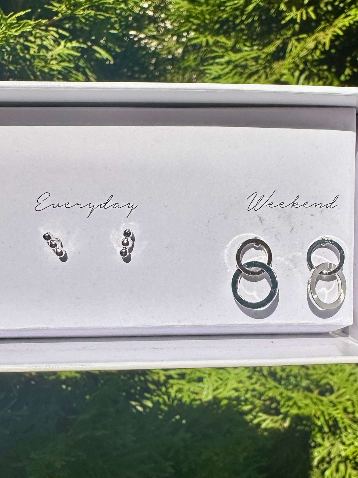 Silver Box Set 5 Earrings