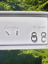 Silver Box Set 5 Earrings