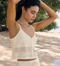Tay Crochet Tank Sea Salt