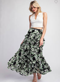 Fern Floral Maxi Skirt