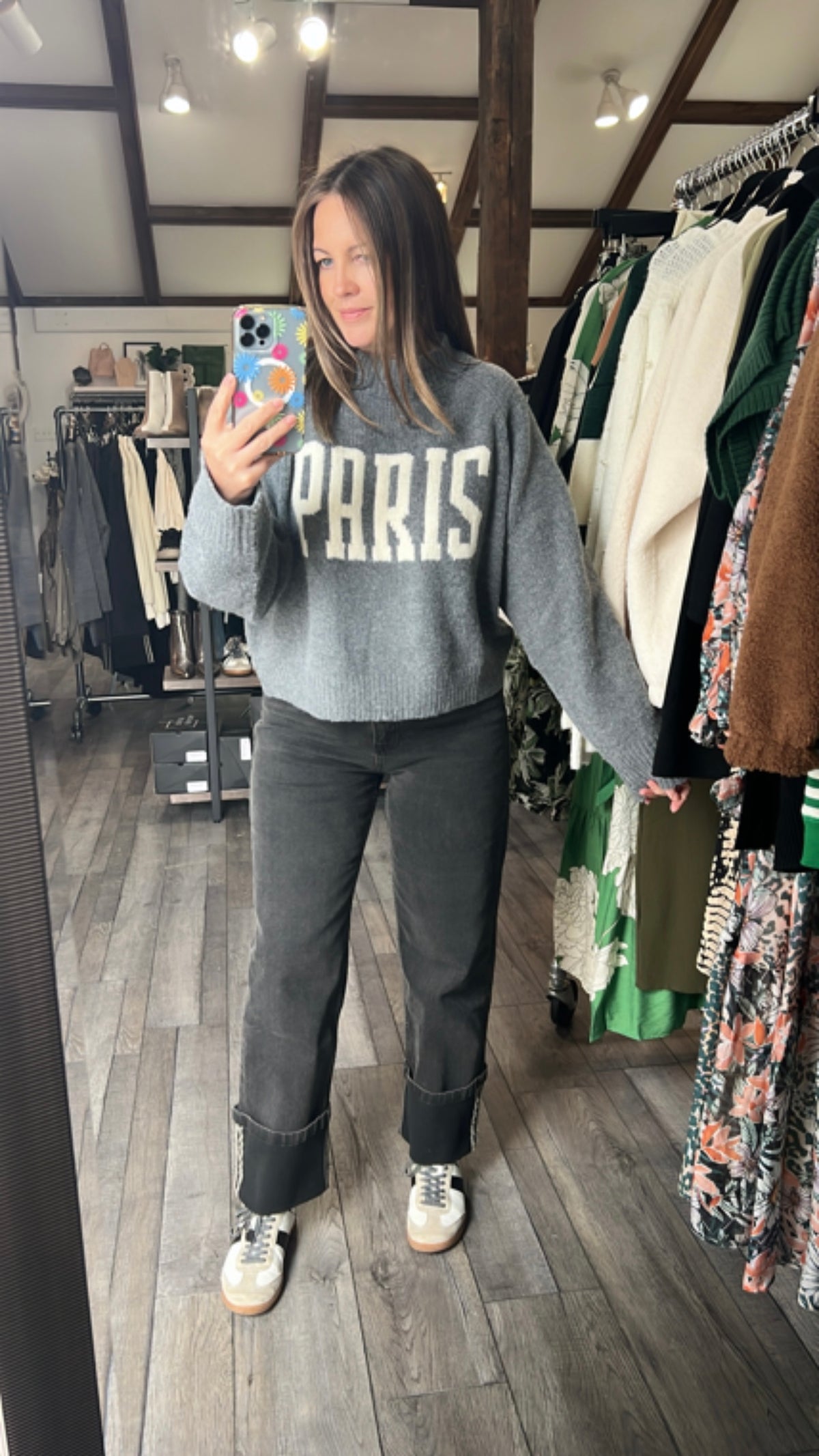 Paris Grey Sweater