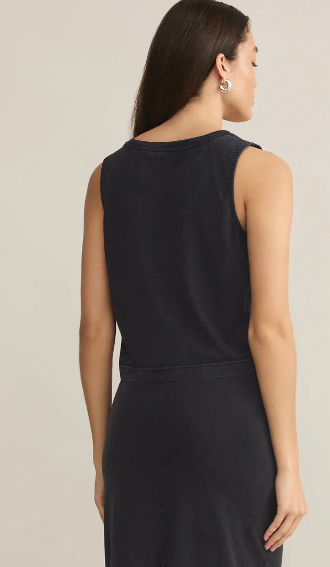 Sloane V Neck Top Black