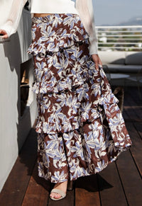 Fern Floral Maxi Skirt