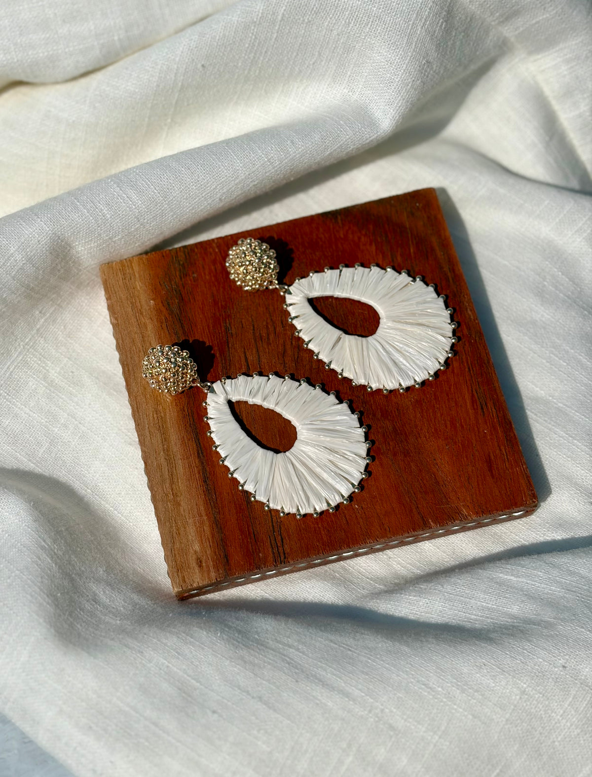 Raffia Teardrop Earring