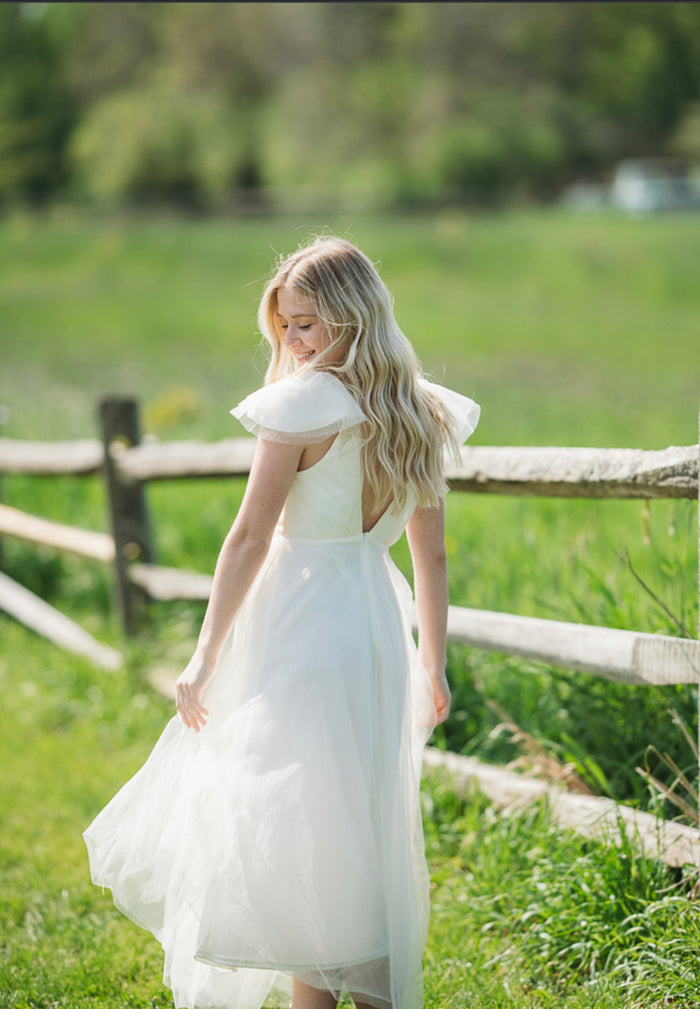 Daphne Divine Tulle Dress-Cream