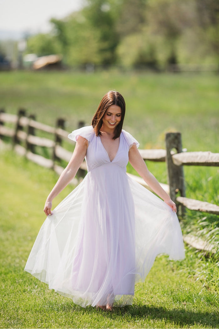 Daphne Divine Tulle Dress-Lilac