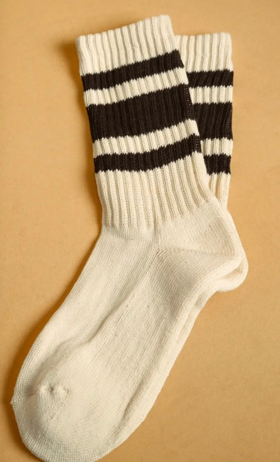 Retro Stripe Crew Socks