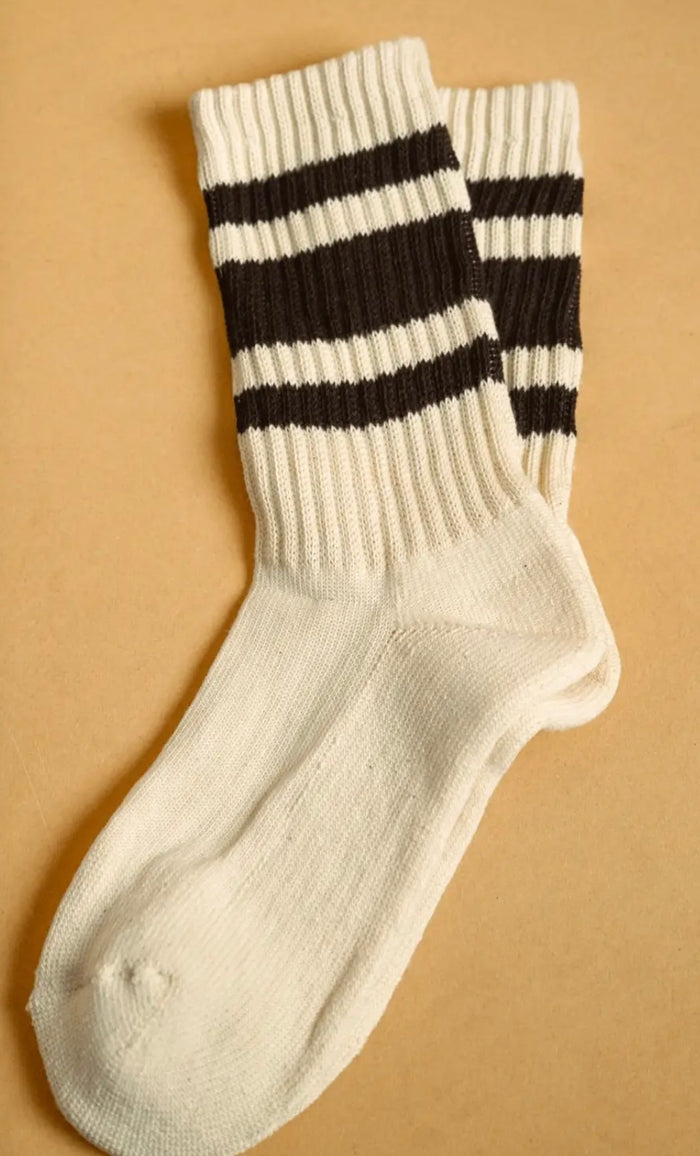 Retro Stripe Crew Socks
