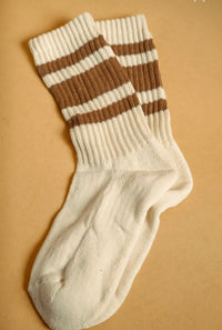 Retro Stripe Crew Socks