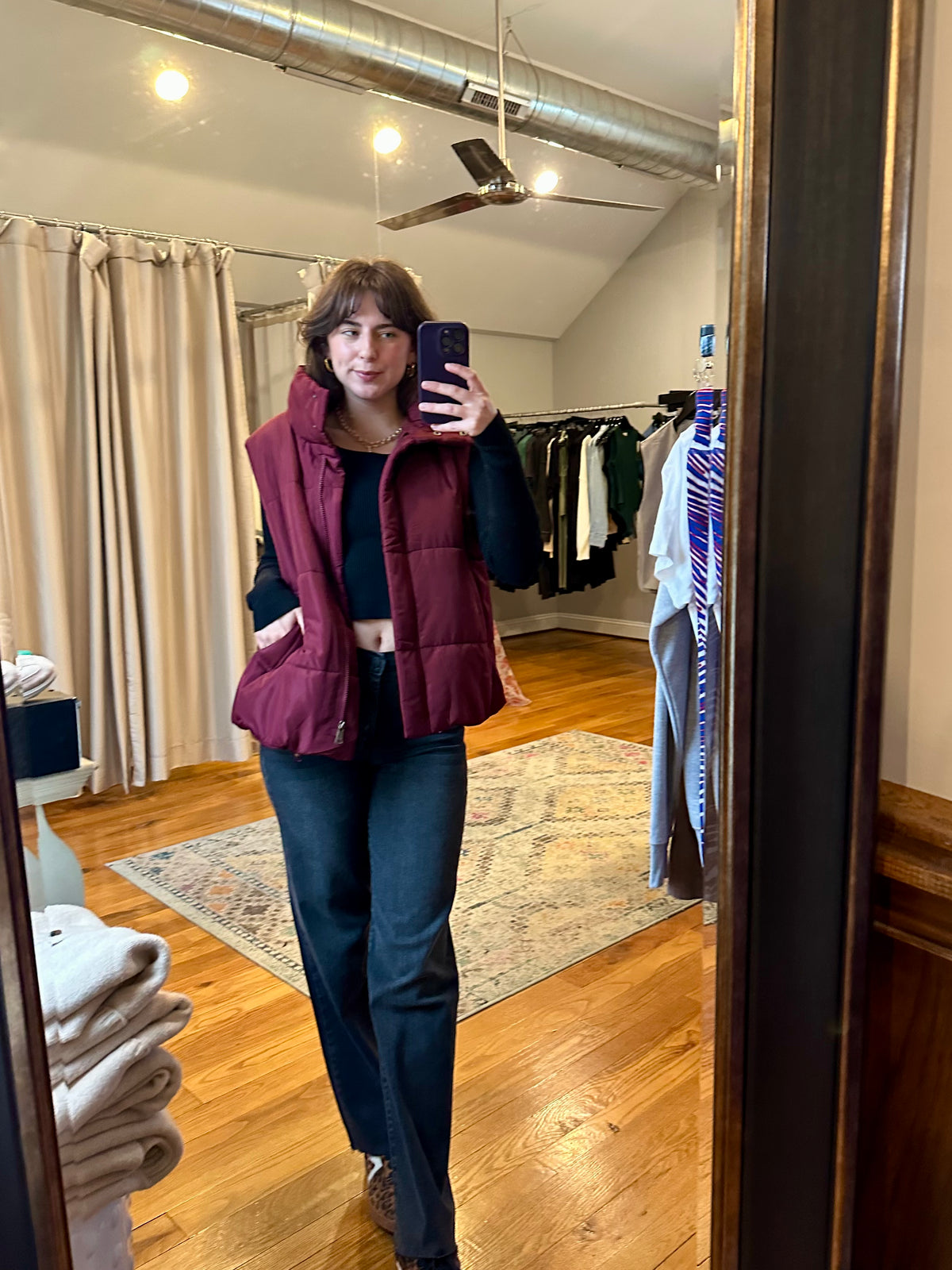 Cherry Kiss Puffer Vest