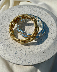 Hammered Chain Bangle