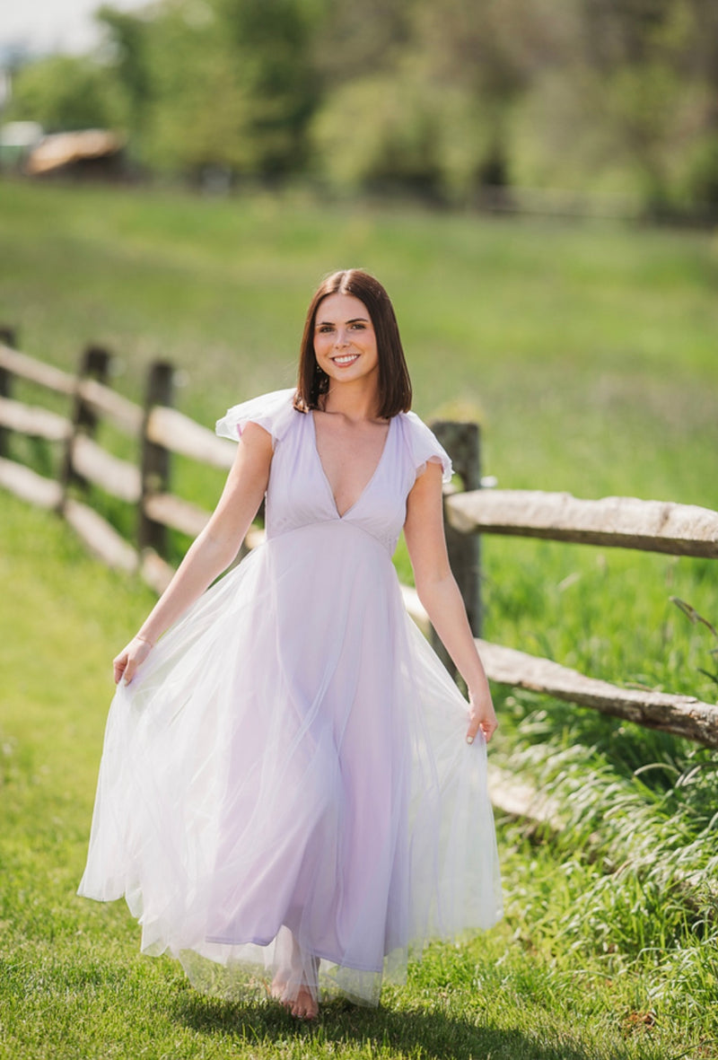 Daphne Divine Tulle Dress-Lilac