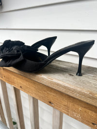 Goldie Black Bow Heel