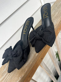 Goldie Black Bow Heel