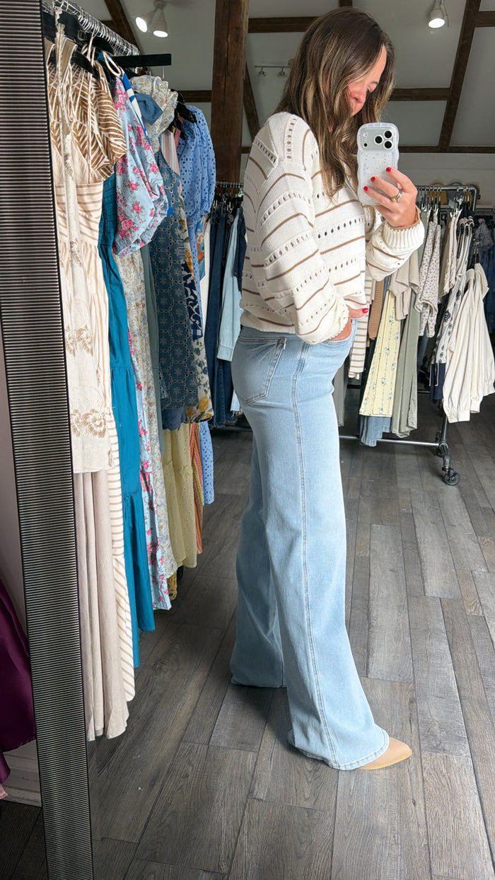Judy Blue Tummy Control Retro Wide With Curve Jean