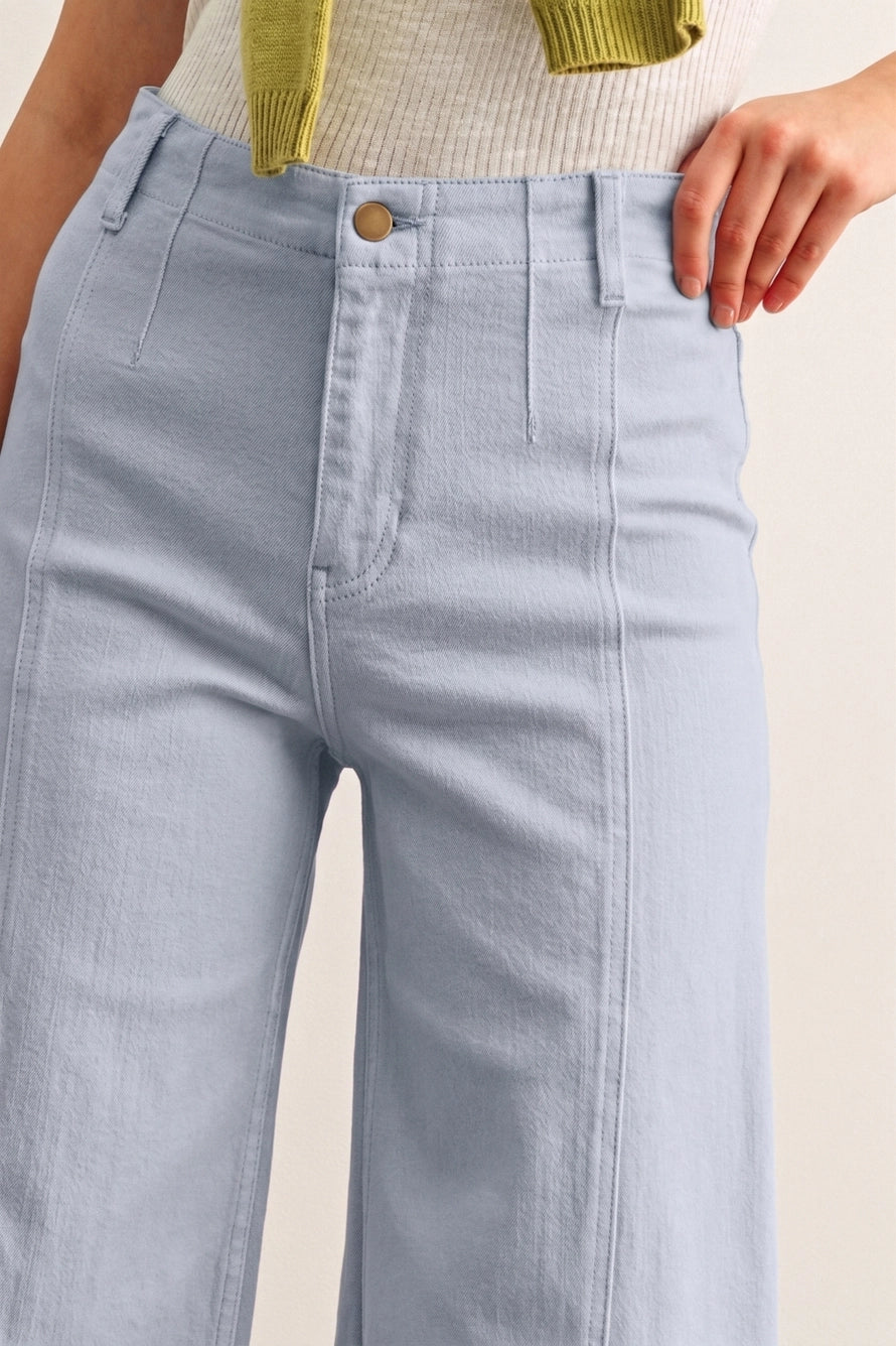 Light Blue Washed Color Pants