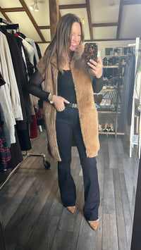 Mindy Mid High Rise Flare Cut Jeans