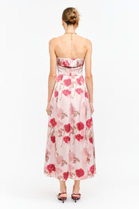 Rosie Dress Mauve Strapless Midi Dress