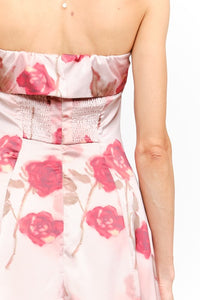 Rosie Dress Mauve Strapless Midi Dress