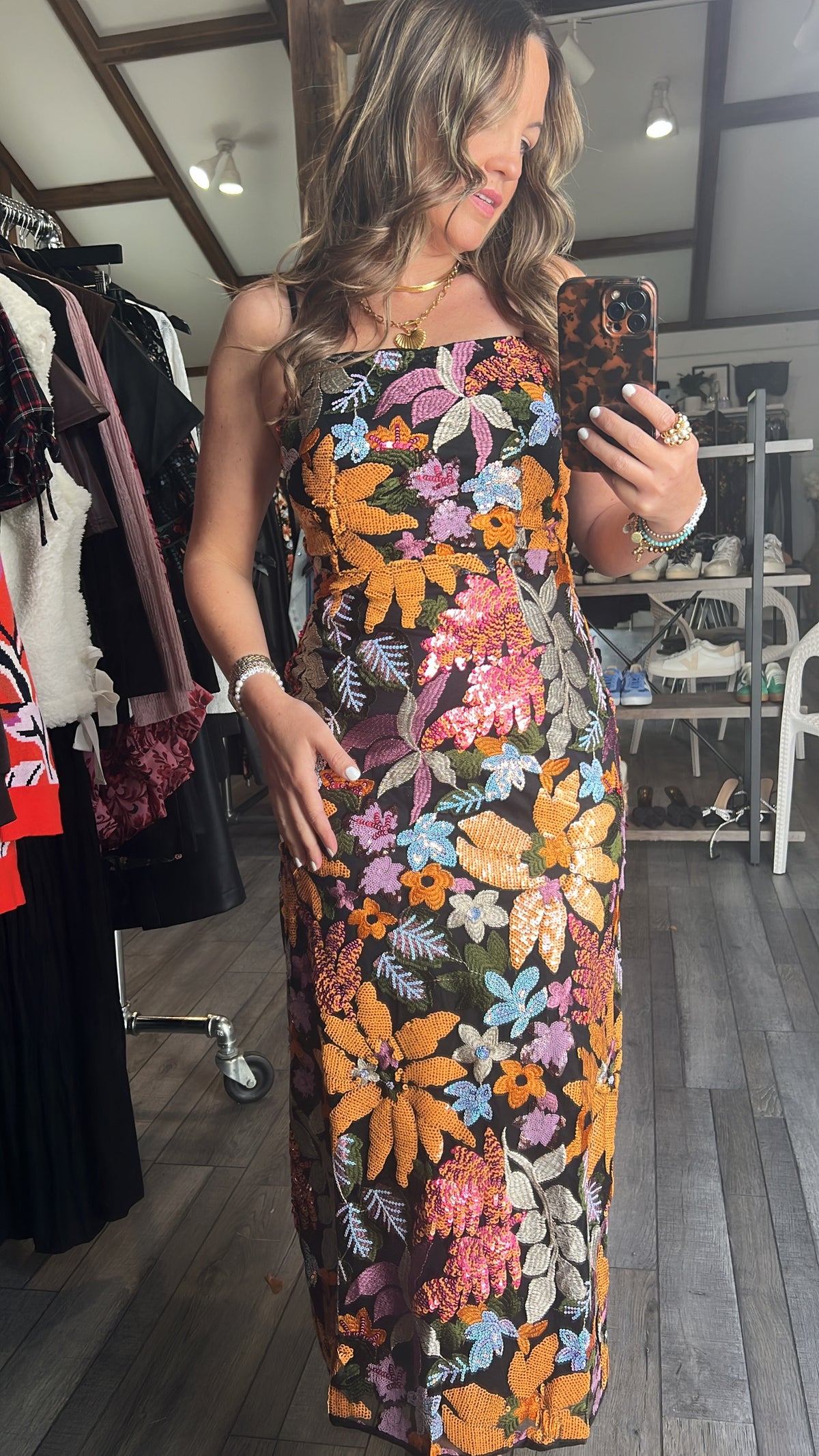 Bloom & Bling Midi Dress