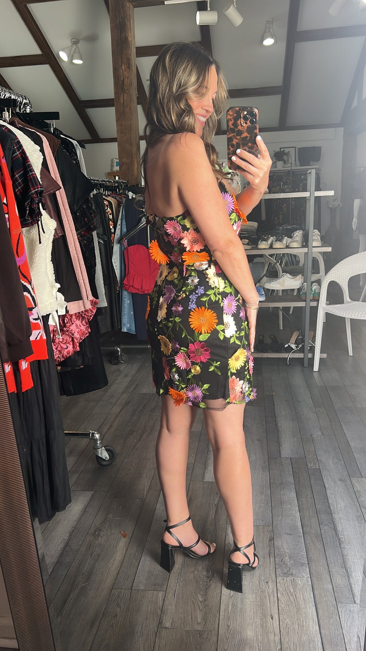 Petal Pop Strapless Dress