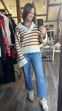 Carmel Stripe Sweater