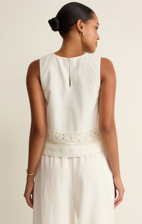 Sloane Embroidered Top White