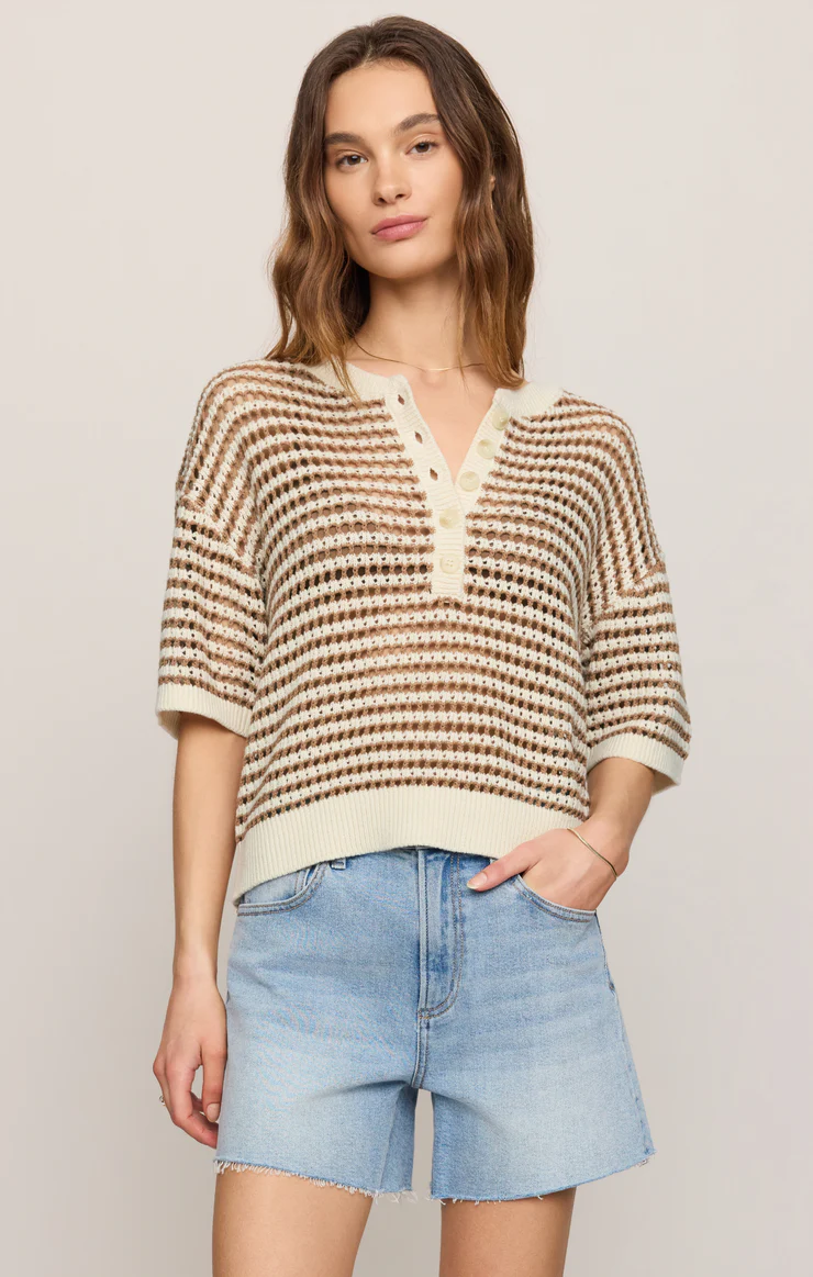 Kylo Striped Sweater Taro