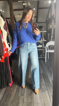 On Your Own Slight Barrel Twist Denim