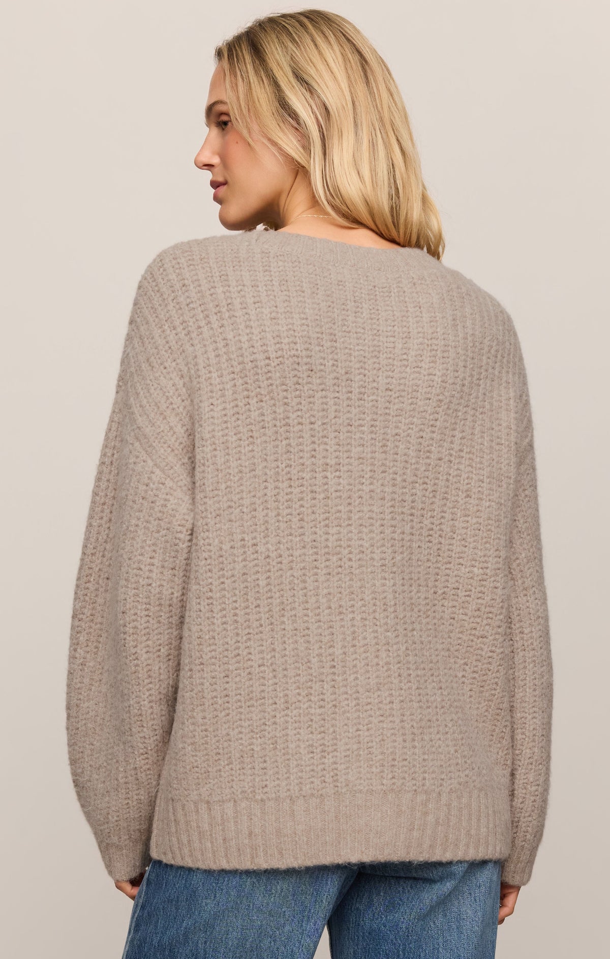 Whitmore Oversized Cardigan - Light Khaki