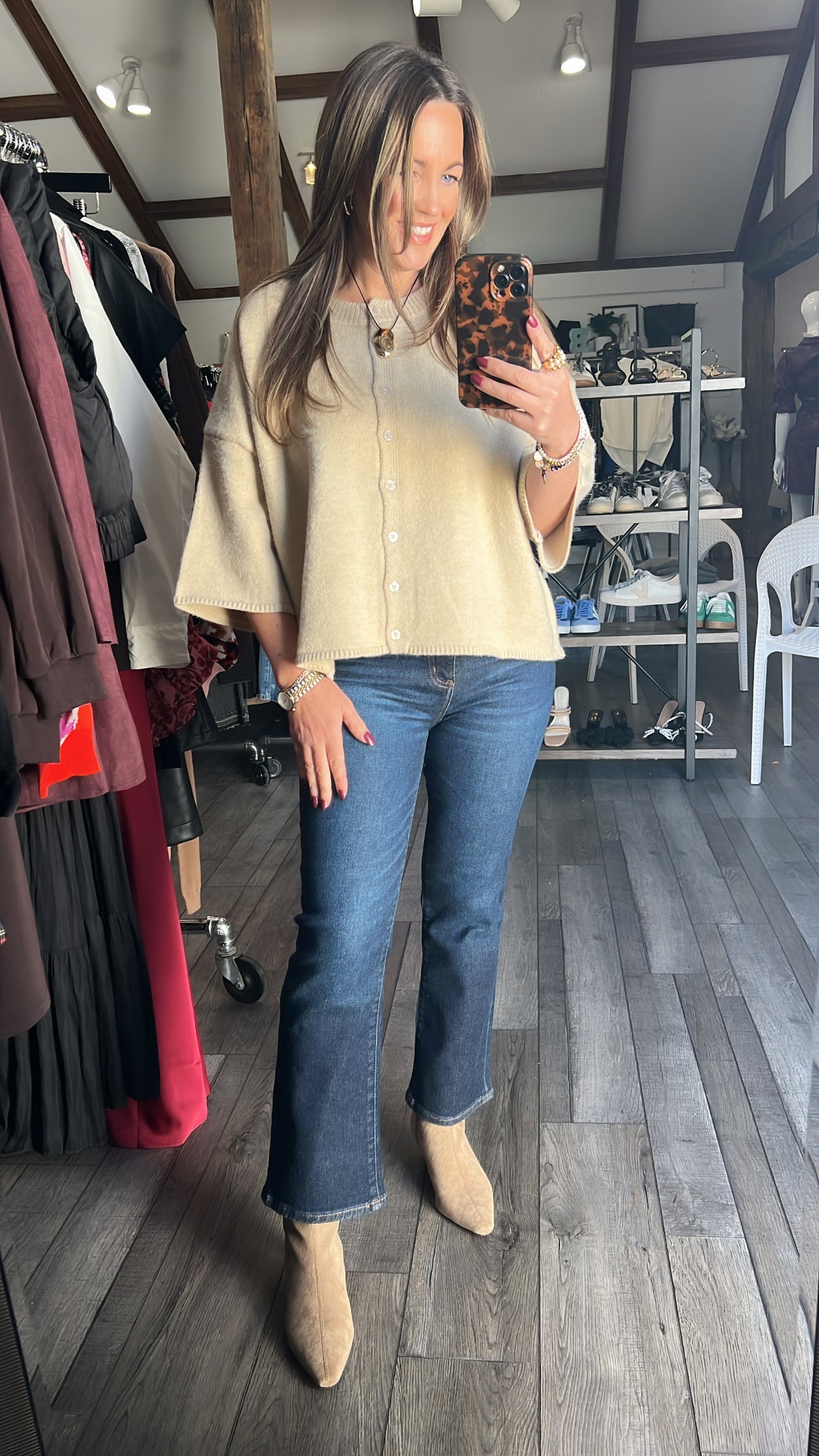 The Taylor Cardigan - Ecru