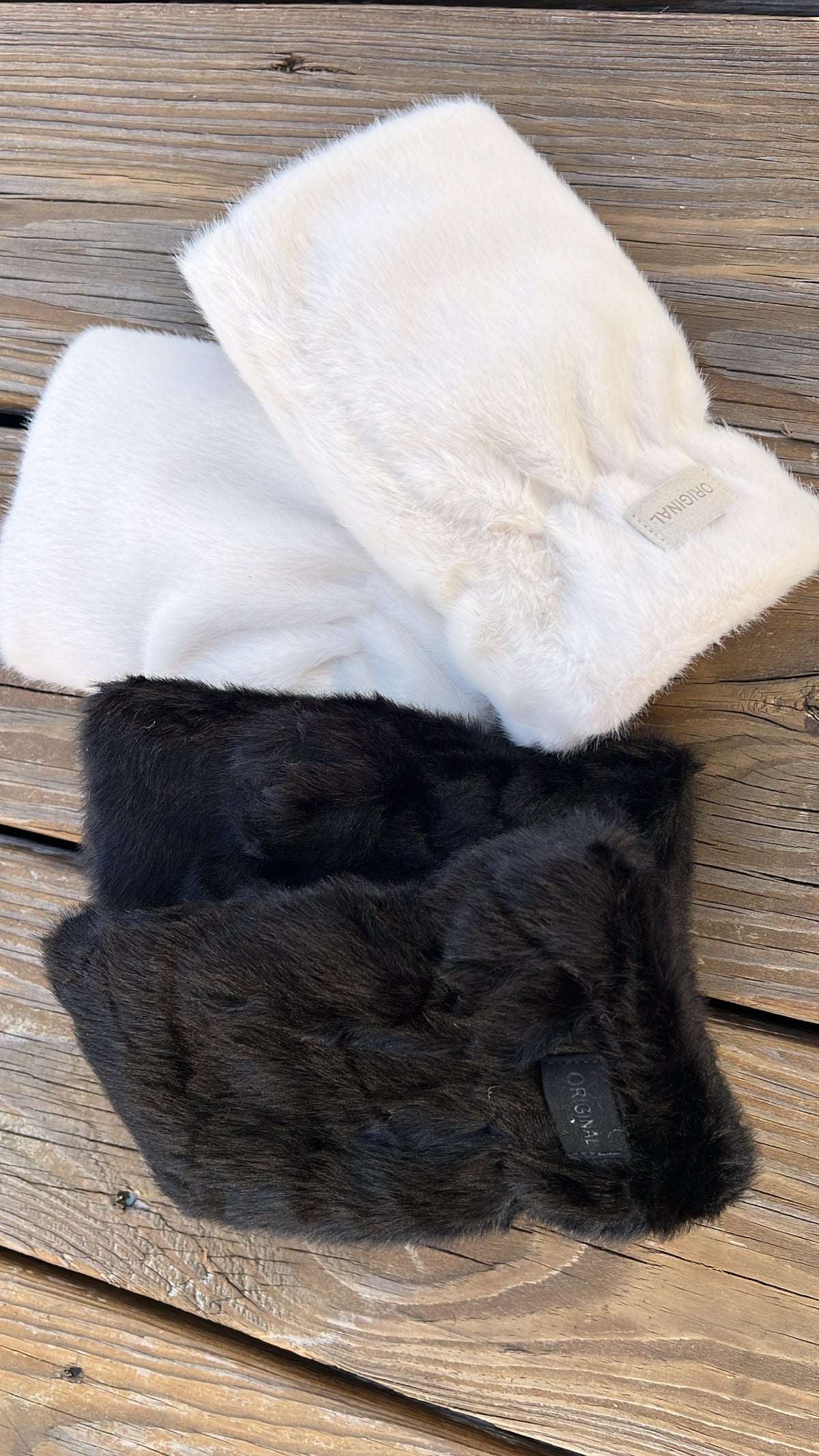 Teddy Fleece Fingerless Gloves