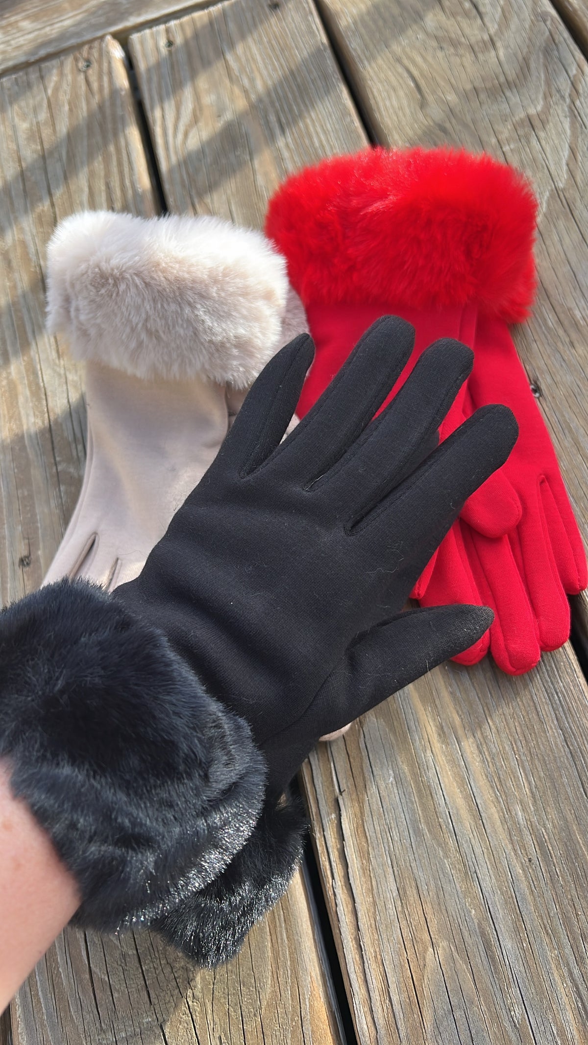 Felicity Faux Fur Cuff Gloves