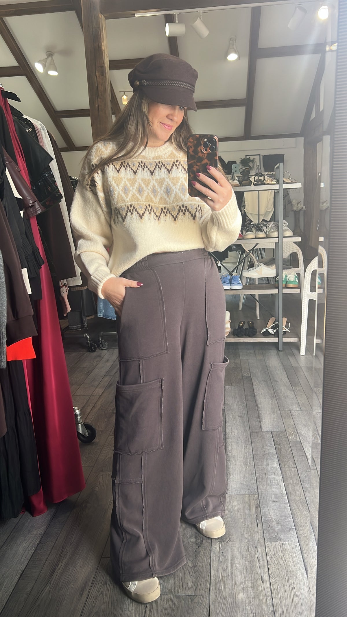 Weekday Wide Leg Cargo Pocket Lounge Pant