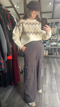 Weekday Wide Leg Cargo Pocket Lounge Pant